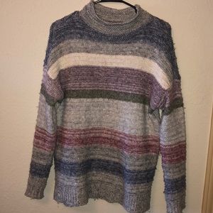 Striped pastel colored sweater